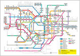 Map of stations for ticket exchange