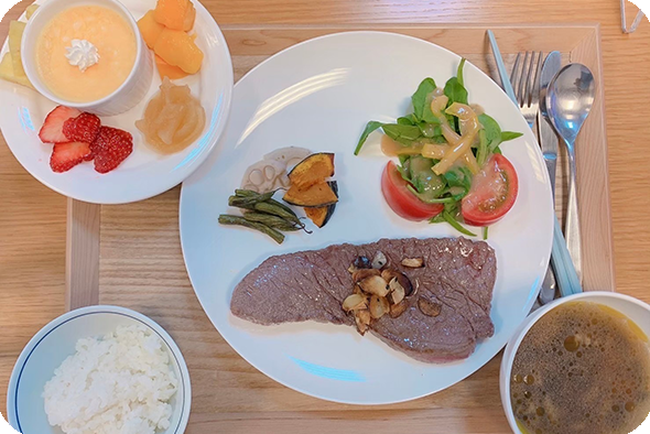 管理栄養士による食事サポート