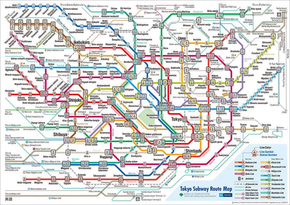 Tokyo Metro Subway Map