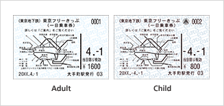 <p>A ticket allowing unlimited rides on Tokyo Metro, Toei Subway, Toei Streetcar (Toden), Toei Bus (except for buses with fixed seats, etc.), all sections of Nippori-Toneri Liner as well as all JR lines within the Tokyo metropolitan area for one day as stated on the ticket.</p>