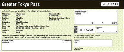 Greater Tokyo Pass
