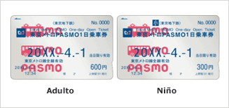 <p>Válido para un día, en la fecha especificada por el cliente, desde el primer tren hasta el último tren del día para cualquier línea de Tokyo Metro</p>