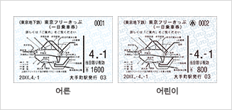 도쿄 프리 승차권