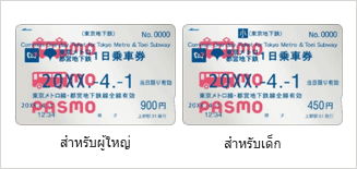 ตั๋วประเภท 1 วันสำหรับรถไฟโตเกียวเมโทรและรถไฟ Toei (IC)