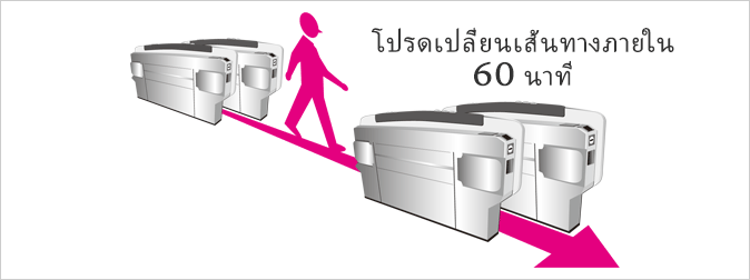 โปรดเปลี่ยนเส้นทางภายใน 30 นาที