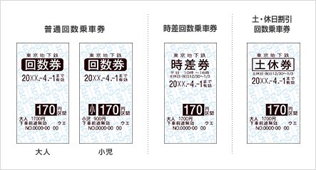 回数券 | PASMO・定期・乗車券 | 東京メトロ