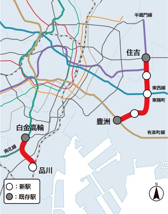 東京メトロ：有楽町線延伸（豊洲・住吉間）及び南北線延伸（品川・白金高輪間）の鉄道事業許可を受ける！