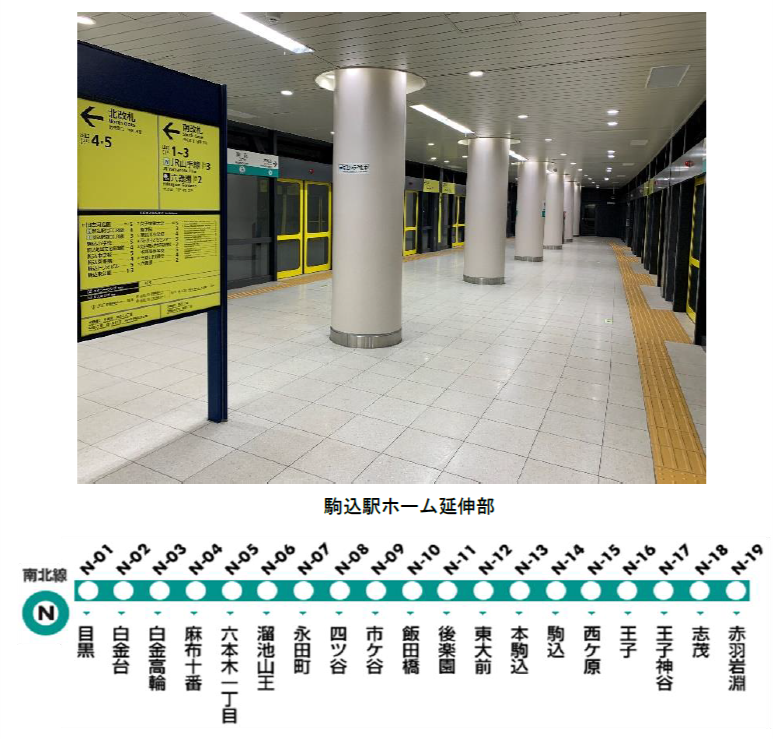東京メトロ：南北線で8両編成列車の運行を開始！2022年4月上旬より