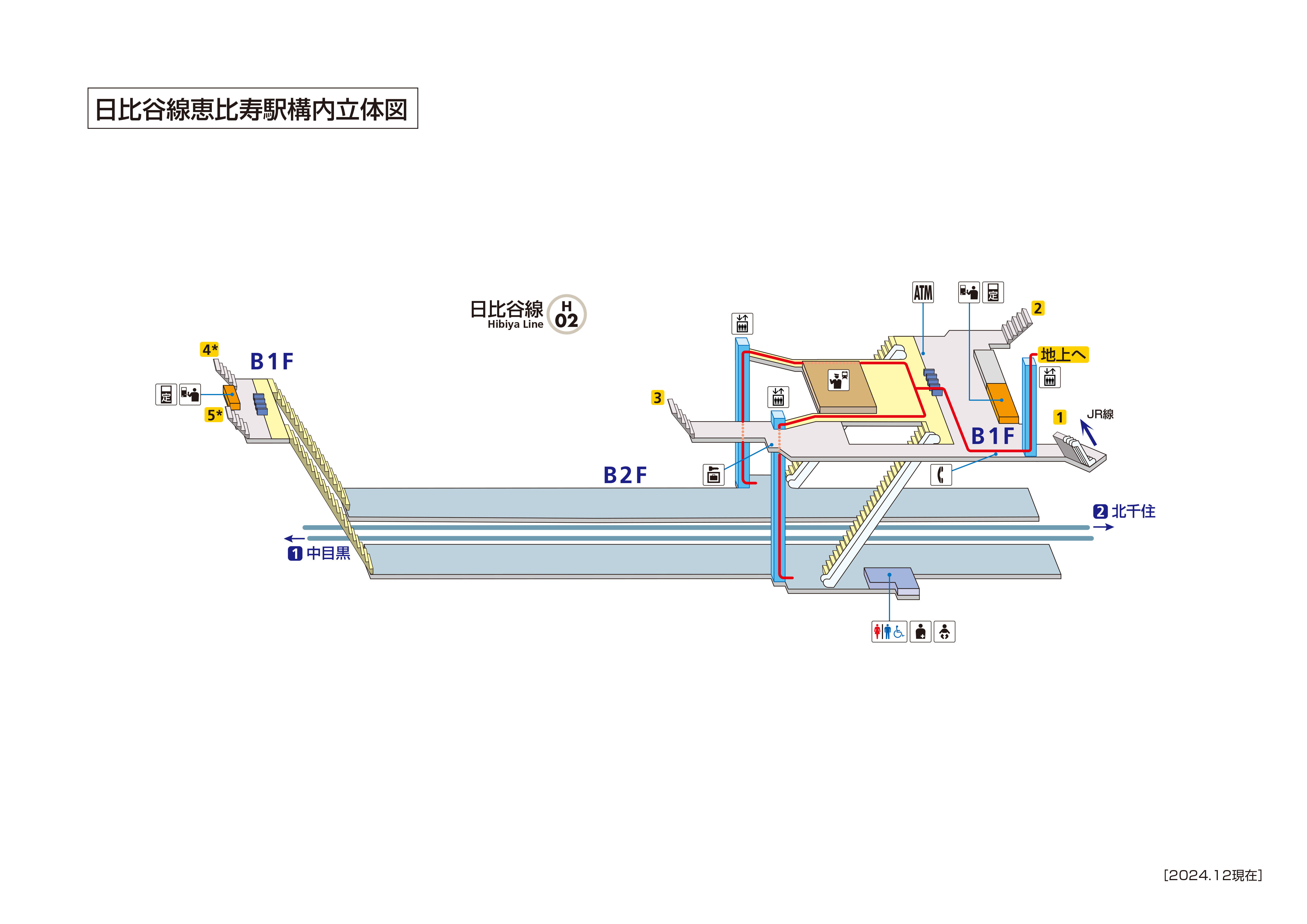 恵比寿駅 H02 路線 駅の情報 東京メトロ