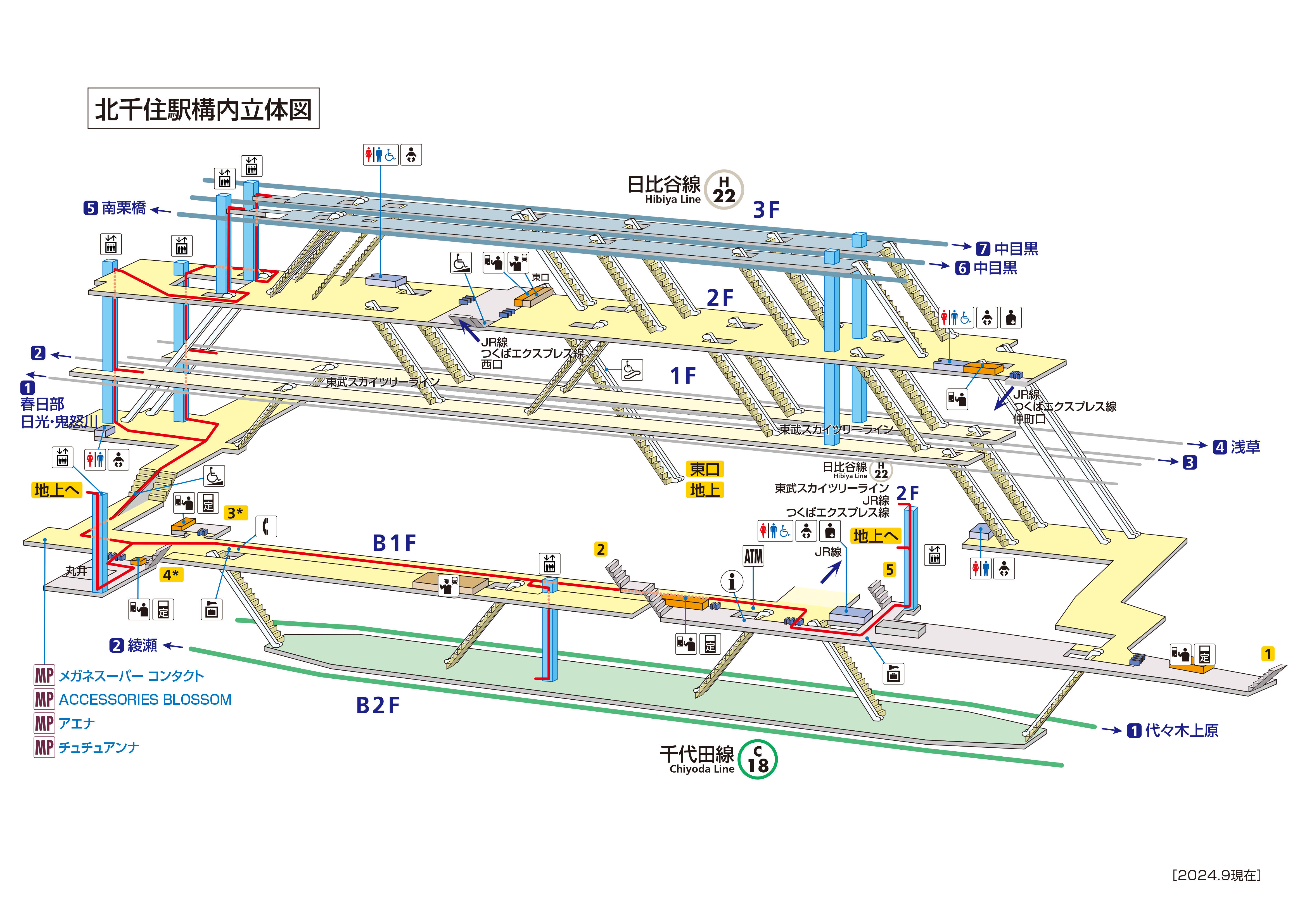 北千住駅 H22 C18 路線 駅の情報 東京メトロ