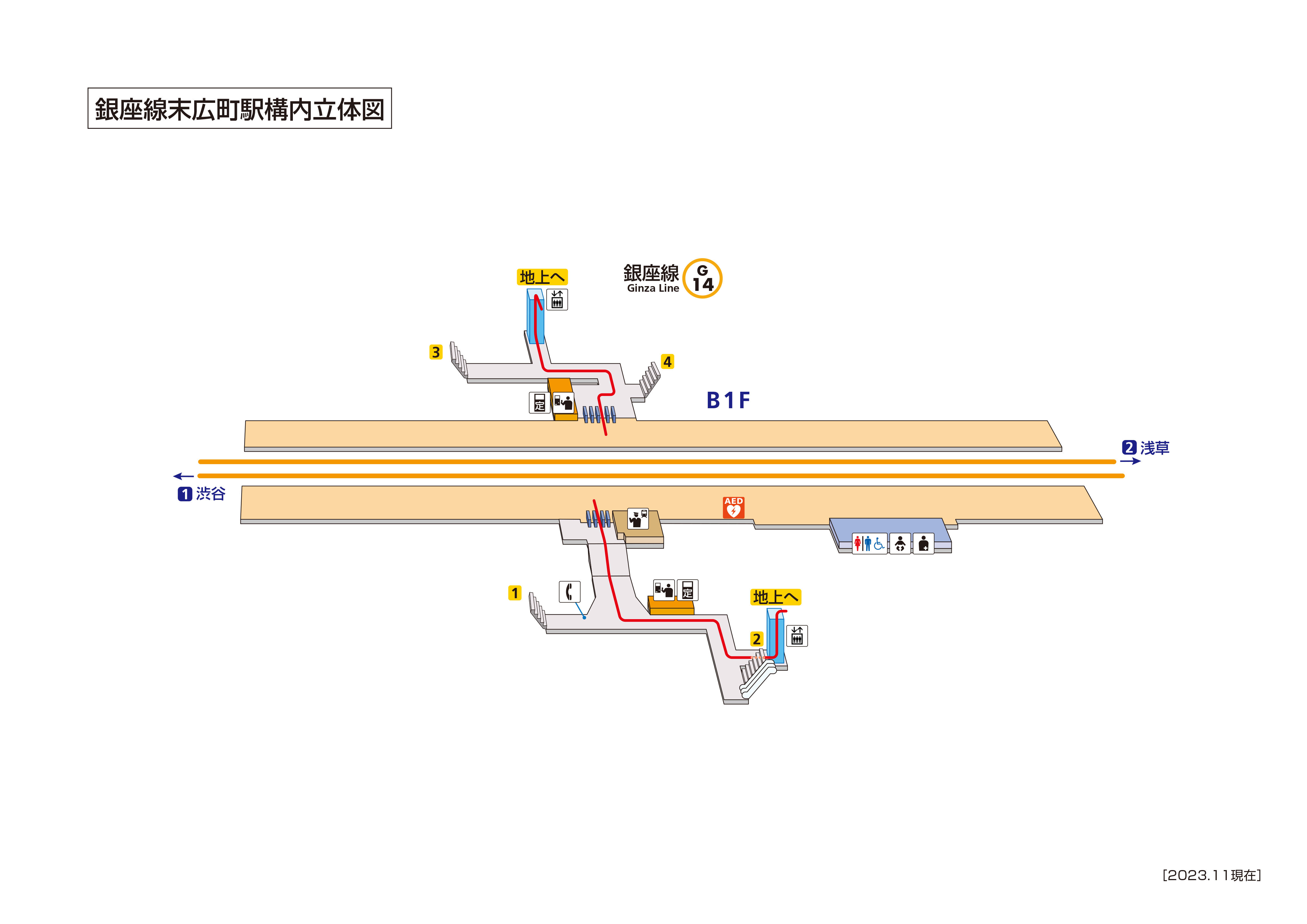 末広町駅 G14 路線 駅の情報 東京メトロ