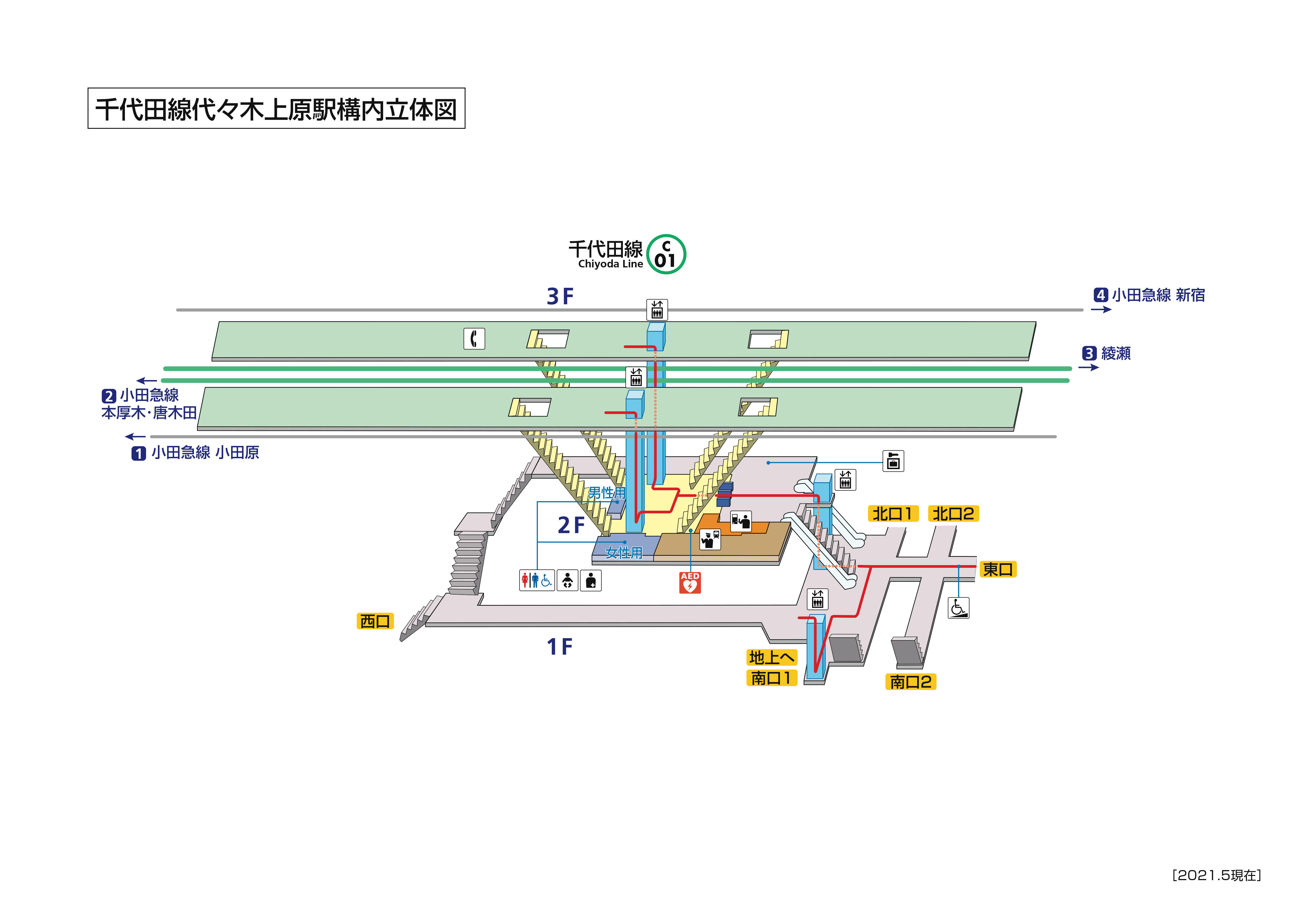 代々木上原駅 C01 路線 駅の情報 東京メトロ