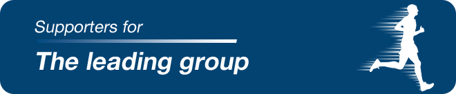 Supporters for The leading group