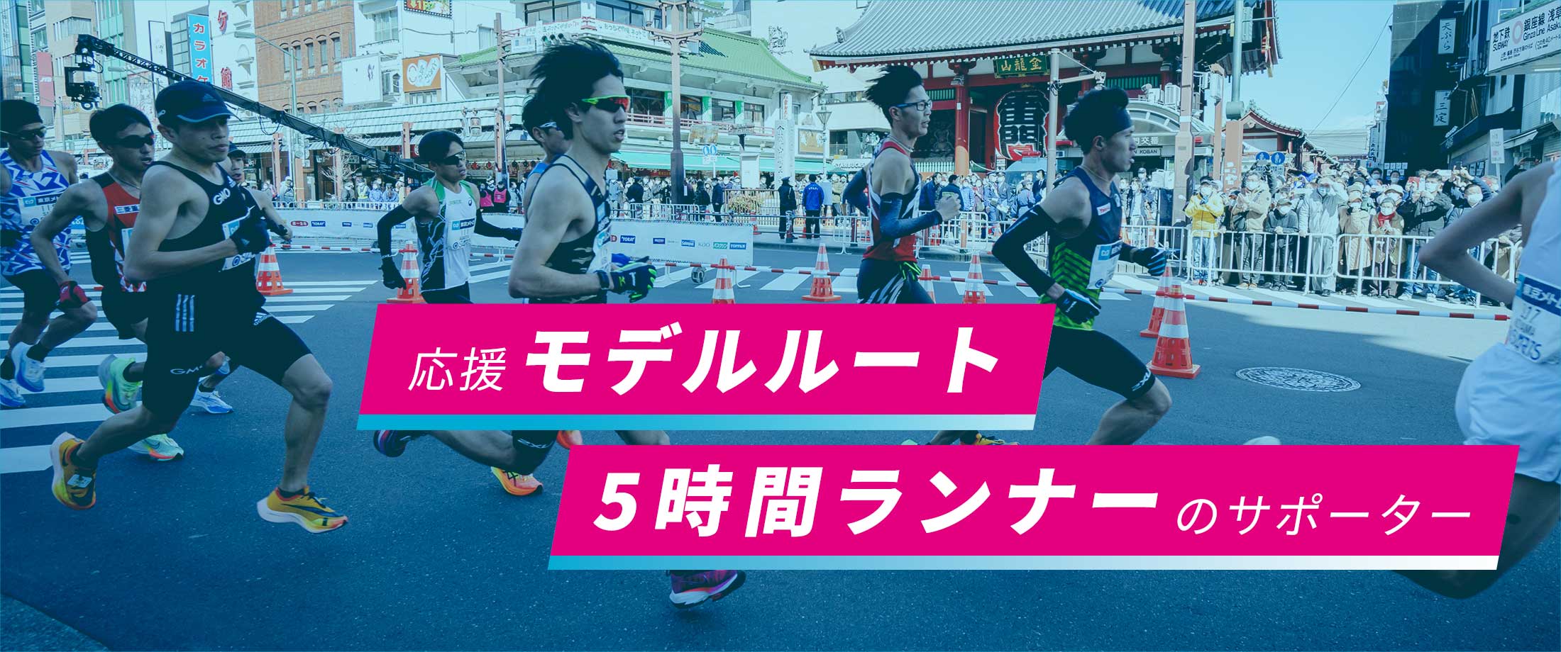 応援モデルルート　5時間ランナーのサポーター